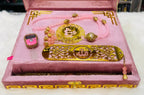 Pink Acrylic Box Quran Pak with Rehal, Tasbeeh, and Counter