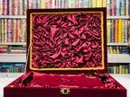 Maroon Bridal Quran Pak Set With a Pleasant Fragrance - Premium Edition